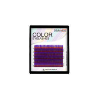 Ресницы цветные Eyelash Maker Violet, Фиолетовые, Микс 6 линий (B 0.07 08-16 мм)