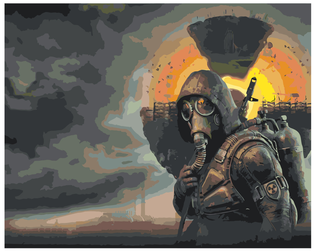 Картина по номерам Сталкер 2 S.T.A.L.K.E.R. 2 40 x 50 | stalker2v3 ...
