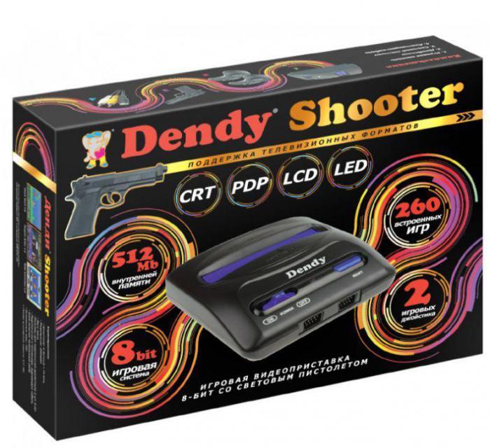 Стационарная детская игровая приставка консоль к телевизору DENDY Shooter 260 игр + световой пистолет - фото 2 - id-p219583472