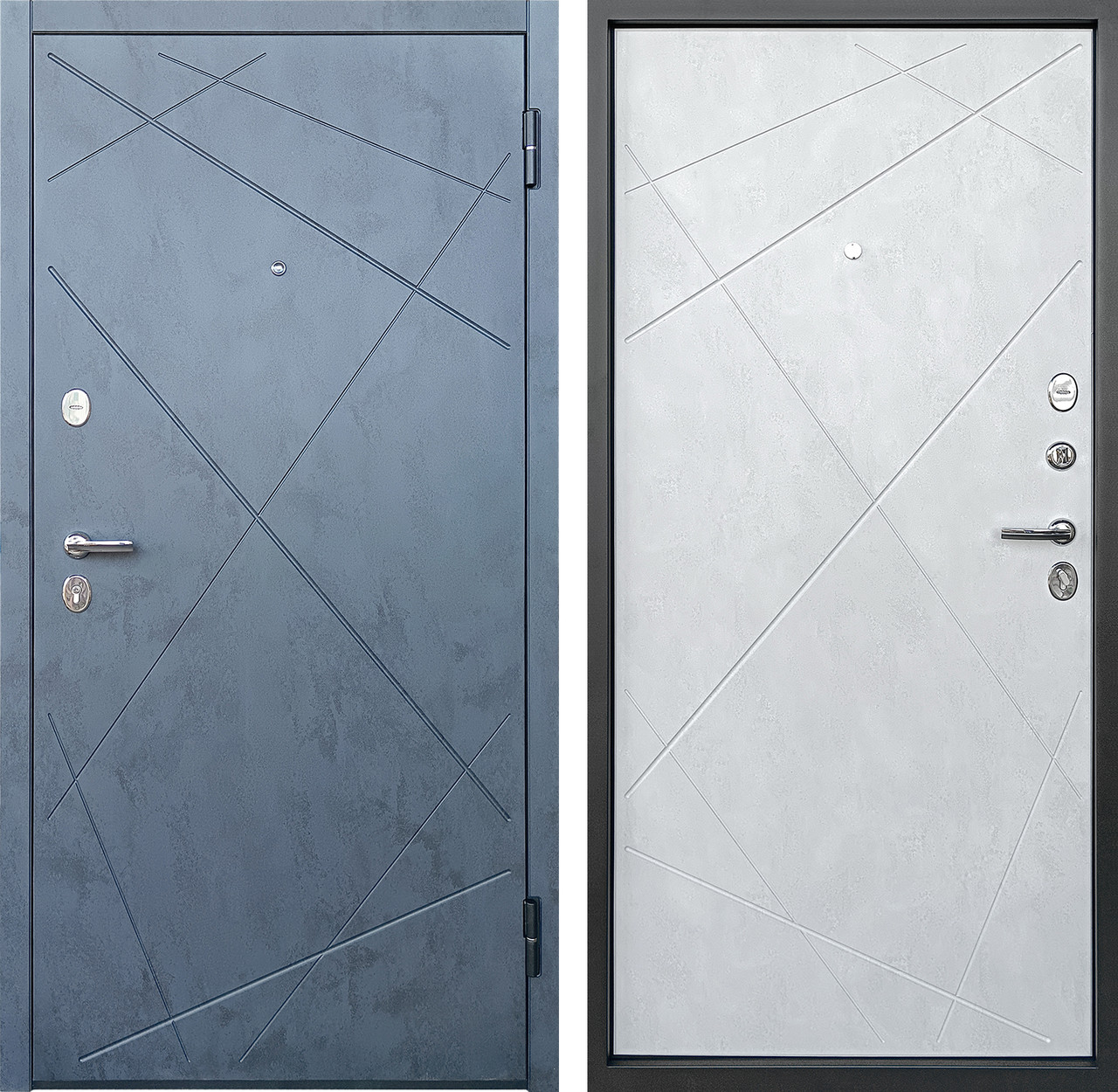 ПРОМЕТ "Луара" Бетон (2050х960 Правая) | Входная металлическая дверь