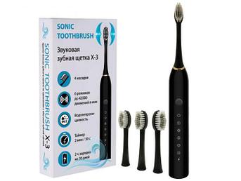 Звуковая электрическая зубная щетка Veila Sonic Toothbrush X-3 черная ультразвуковая электрощетка