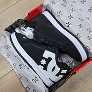 Кроссовки Dc Shoes Court Graffik Black White с мехом, фото 6