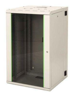 Шкаф коммутационный LANDE LN-PR20U6045-LG-111 настенный, стеклянная передняя дверь, 20U, 600x996x450 мм - фото 1 - id-p219684138