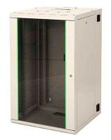 Шкаф коммутационный LANDE LN-PR20U6045-BL-111 настенный, стеклянная передняя дверь, 20U, 600x996x450 мм
