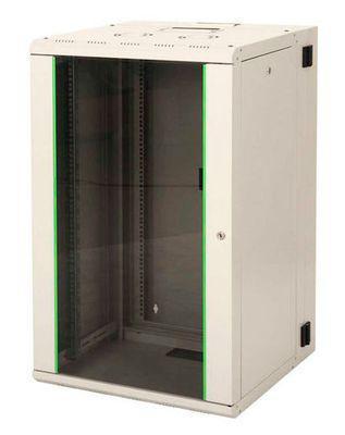 Шкаф коммутационный LANDE LN-PR20U6045-BL-111 настенный, стеклянная передняя дверь, 20U, 600x996x450 мм - фото 1 - id-p219684139
