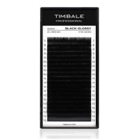 Ресницы чёрные TimBale Black Glossy, Микс 20 линий (C 0.07 07-13 мм)