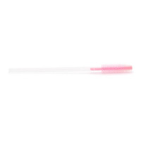 Щёточка для ресниц силиконовая, 1 штука (№ 208, Розовая с прозрачной палочкой - 1 штука) - фото 1 - id-p219620117