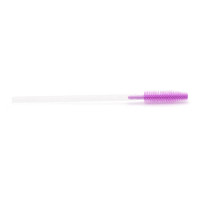 Щёточка для ресниц силиконовая, 1 штука (№ 210, Фиолетовая с прозрачной палочкой - 1 штука) - фото 1 - id-p219620118