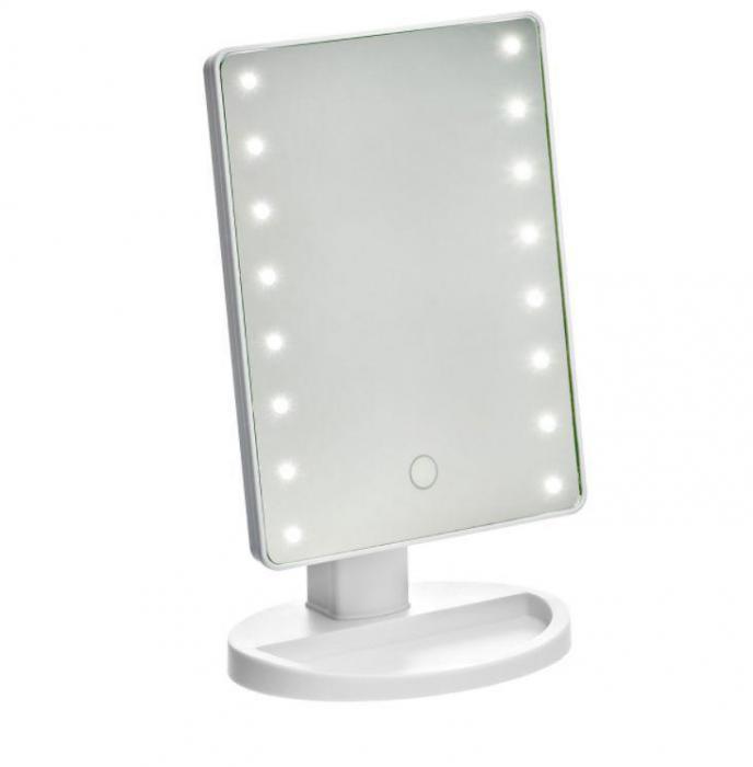 Зеркало гримерное макияжное косметическое BRADEX KZ 1266 настольное с LED подсветкой - фото 1 - id-p219706049