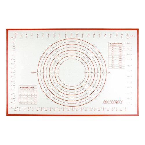 Силиконовый антипригарный коврик для выпечки раскатки теста готовки пиццы BRADEX TK 0495 с разметкой - фото 2 - id-p219706050