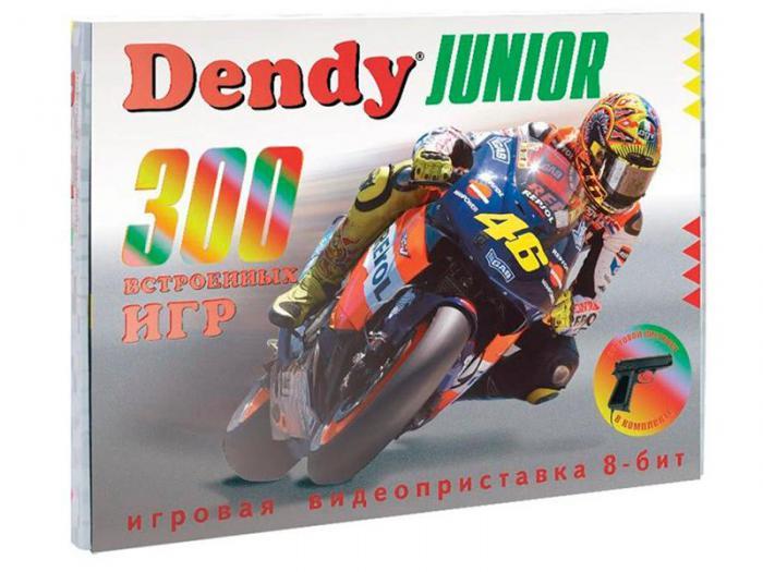 Портативная игровая приставка консоль Dendy Junior 300 игр + световой пистолет Денди Сюбор 8 бит - фото 1 - id-p219584810