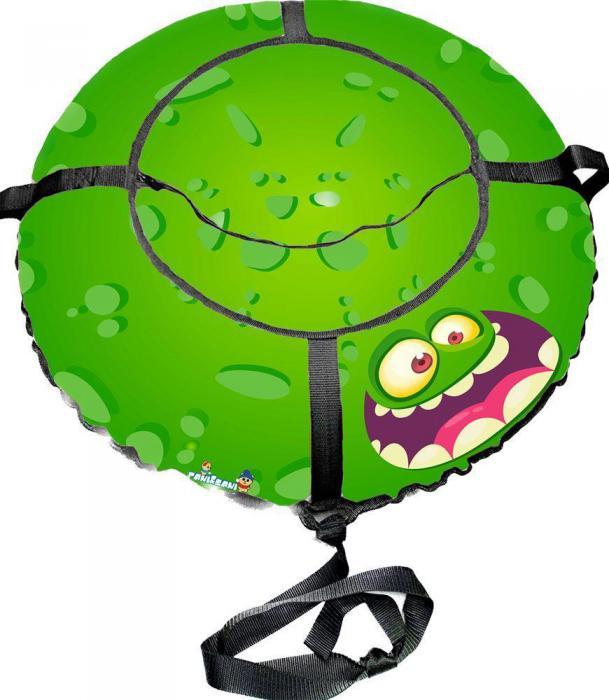 FANI SANI Санки-ватрушка Зеленый монстрик PROFFI диаметр 110 см/7 80108 - фото 1 - id-p219707698