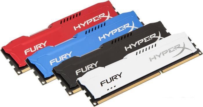 Оперативная память HyperX Fury White 2x4GB KIT DDR3 PC3-12800 HX316C10FWK2/8 - фото 4 - id-p219648291