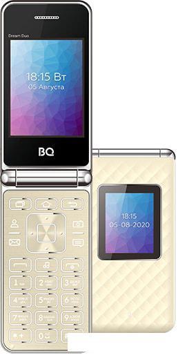 Смартфон BQ-Mobile BQ-2446 Dream Duo (бежевый) - фото 1 - id-p219689155