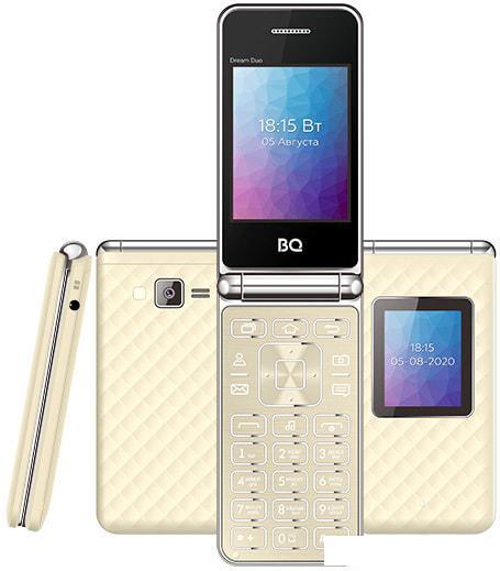 Смартфон BQ-Mobile BQ-2446 Dream Duo (бежевый) - фото 2 - id-p219689155