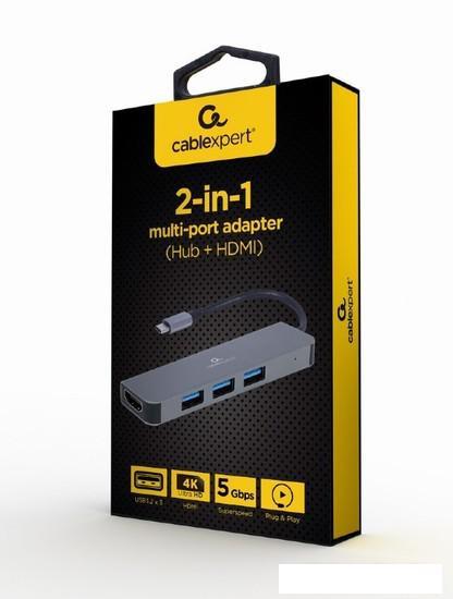 USB-хаб Cablexpert A-CM-COMBO2-01 - фото 3 - id-p219689251