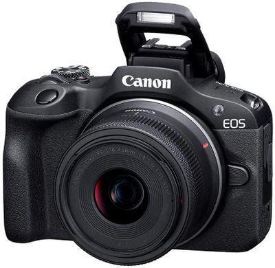 Беззеркальный фотоаппарат Canon EOS R100 kit ( RF-S 18-45mm f/4.5-6.3 IS STM), черный [6052c012] - фото 3 - id-p219631241