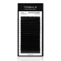 Ресницы чёрные TimBale Black Glossy, Микс 20 линий (B 0.10 07-13 мм)