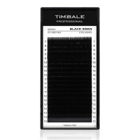 Ресницы чёрные TimBale Black Swan, Микс 20 линий (C+ 0.07 08-15 мм)