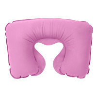 Подушка надувная U-образная (Светло-розовая)