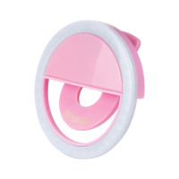 Светодиодное селфи кольцо Timbale (Розовый) - фото 1 - id-p219620176