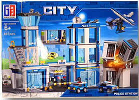 123-555 Конструктор CITY Полицейский участок, 807 деталей (аналог Lego 60110)