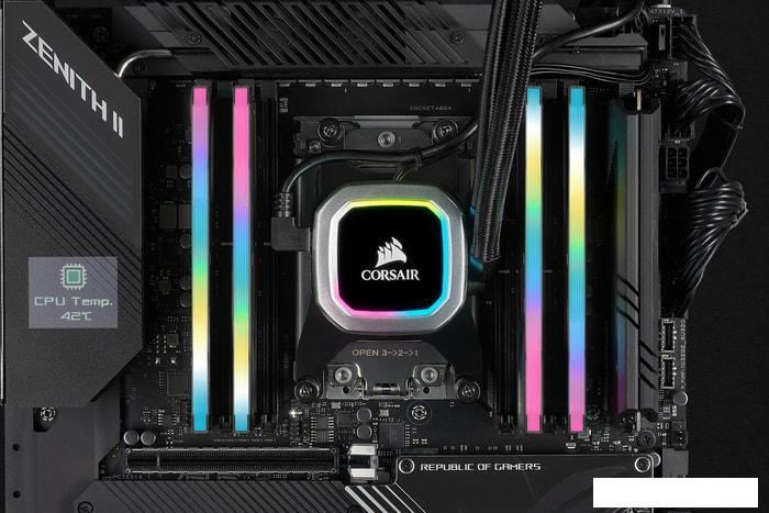 Оперативная память Corsair Vengeance RGB PRO SL 2x8GB DDR4 PC4-28800 CMH16GX4M2D3600C18 - фото 6 - id-p219654247