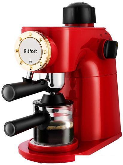 Рожковая бойлерная кофеварка Kitfort KT-756