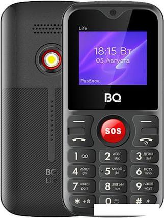 Кнопочный телефон BQ-Mobile BQ-1853 Life (черный/красный), фото 2