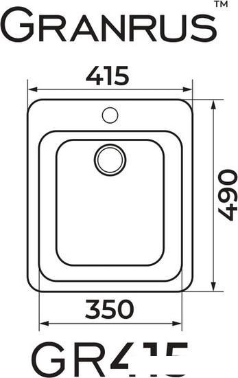 Кухонная мойка Granrus GR-415 (антрацит) - фото 3 - id-p219449440