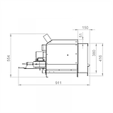Пеллетная горелка ЖАР ПФГ-300K, фото 3