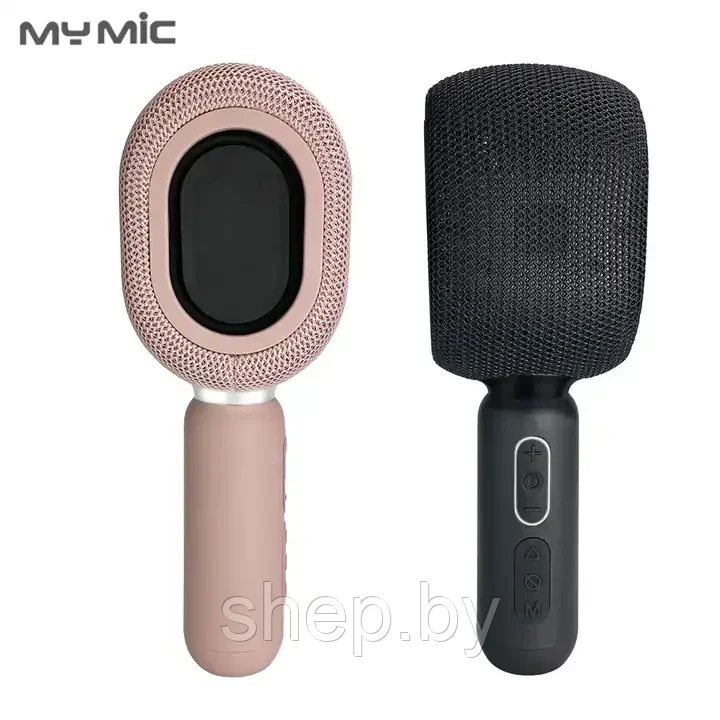Беспроводной караоке-микрофон с колонкой KMC-500 цвет : розовый , черный