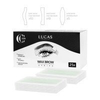 Набор восковых полосок для коррекции бровей Wax Brow Strips CC Brow, 25 шт