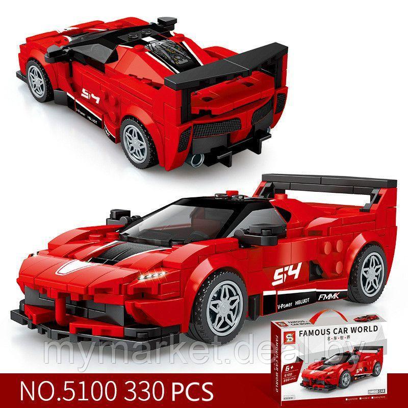 Конструктор для детей гоночная машина SEMBO "FERRARI FXX-K EVO" 330 деталей - фото 1 - id-p219785585