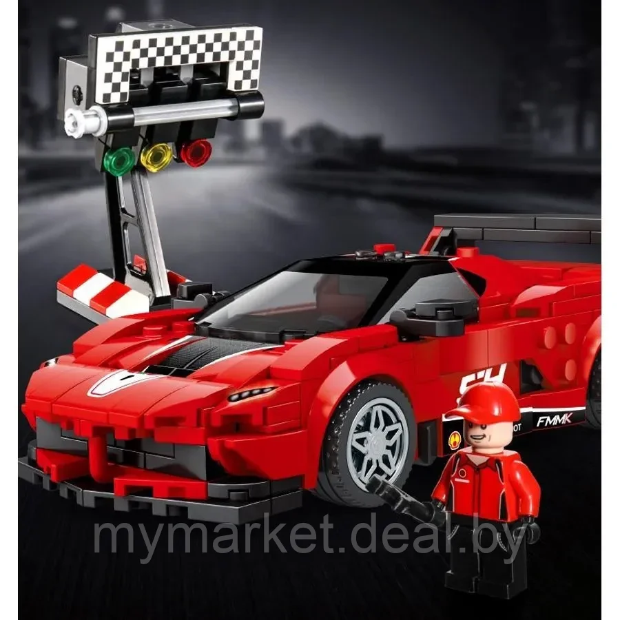 Конструктор для детей гоночная машина SEMBO "FERRARI FXX-K EVO" 330 деталей - фото 3 - id-p219785585