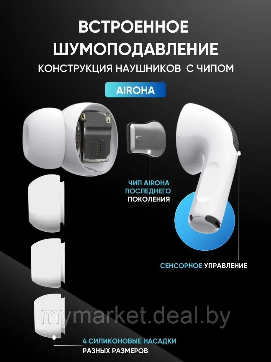 Беспроводные наушники Airpods Pro 2 копия для iPhone Android - фото 2 - id-p219785623