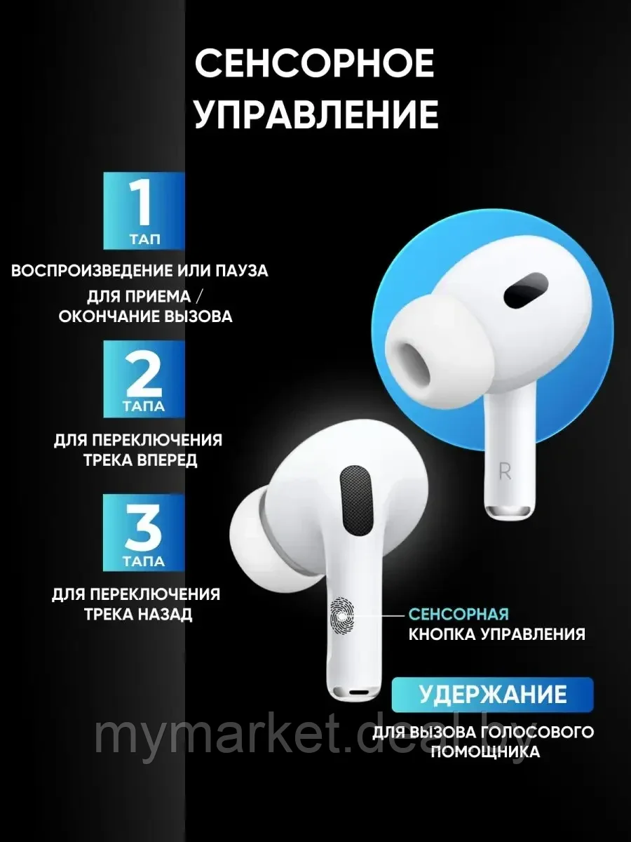 Беспроводные наушники Airpods Pro 2 копия для iPhone Android - фото 5 - id-p219785623