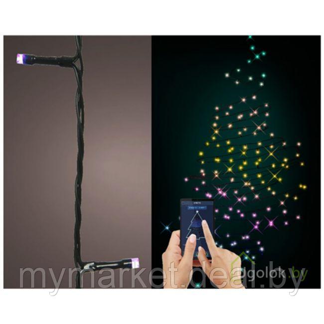 Гирлянда уличная светодиодная нить 19.90 м, 200 ламп несколько цветов, управление смартфоном Lumineo - фото 4 - id-p219785676