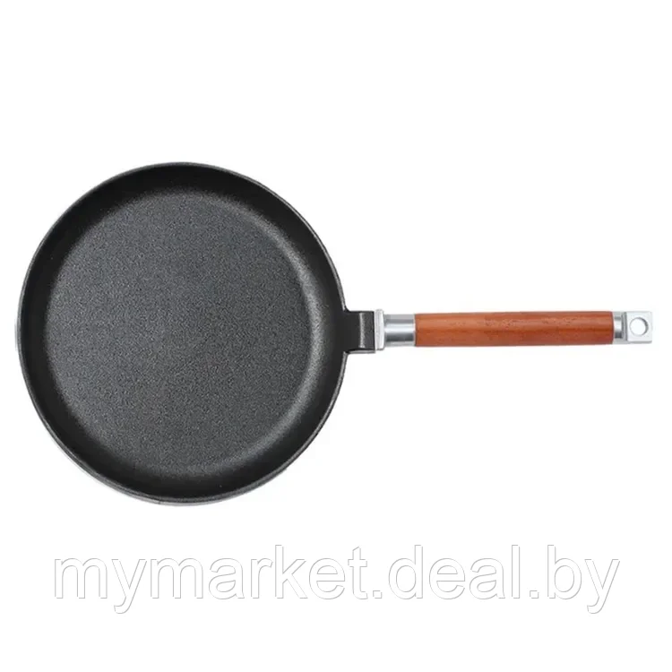 Сковорода чугунная блинная 22 см со съемной ручкой GOODGRILL - фото 6 - id-p219785685