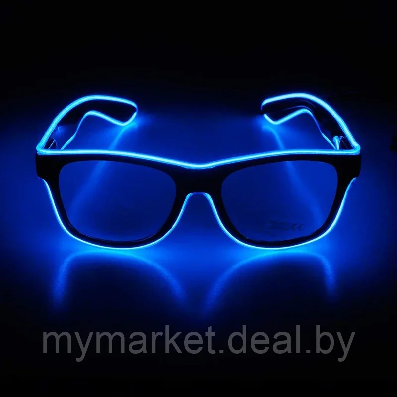 Светящиеся очки неоновые светодиодные LED - фото 6 - id-p219785713