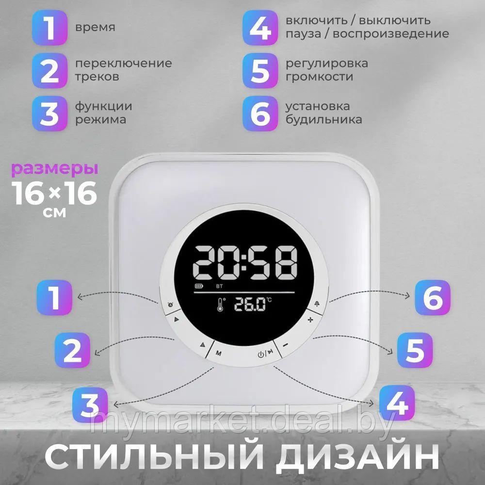 Колонка портативная музыкальная Bluetooth с часами и будильником Kisonli Q6A - фото 4 - id-p219785715