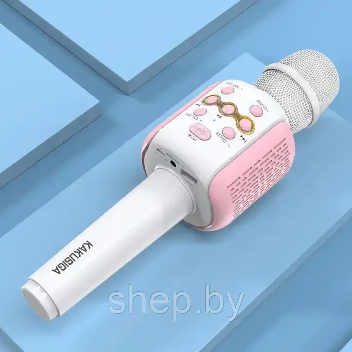 Беспроводной караоке-микрофон с колонкой KAKUSIGA KSC-700 цвет : розовый , голубой - фото 4 - id-p219785926