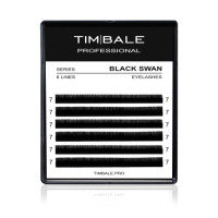 Ресницы чёрные TimBale Black Swan, 6 линий (D 0.10 13 мм)
