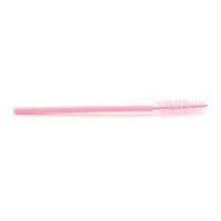 Щёточка для ресниц нейлоновая, 1 штука (№128, Розовая с розовой палочкой - 1 штука)