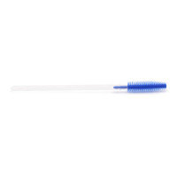 Щёточка для ресниц силиконовая, 1 штука (№ 207, Синяя с прозрачной палочкой - 1 штука)