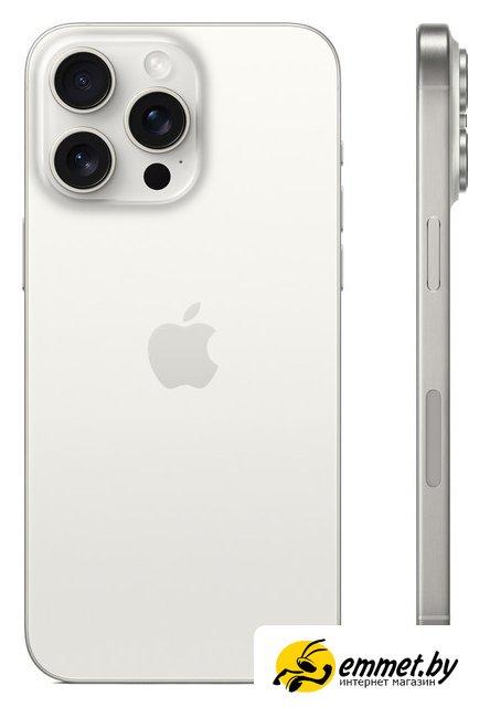 Смартфон Apple iPhone 15 Pro Max 1TB (белый титан) - фото 2 - id-p219785858