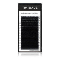 Ресницы чёрные TimBale Ultra Black Glossy, Микс 20 линий (D+ 0.12 07-13 мм)
