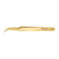 Пинцет для наращивания ресниц TimBale ZD-05 (Gold) - фото 1 - id-p207294399