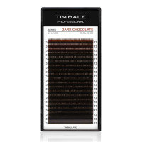 Ресницы коричневые TimBale Dark Chocolate, 20 линий (C 0.07 13 мм)
