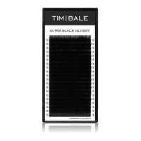 Ресницы чёрные TimBale Ultra Black Glossy, 20 линий (B 0.07 10 мм)